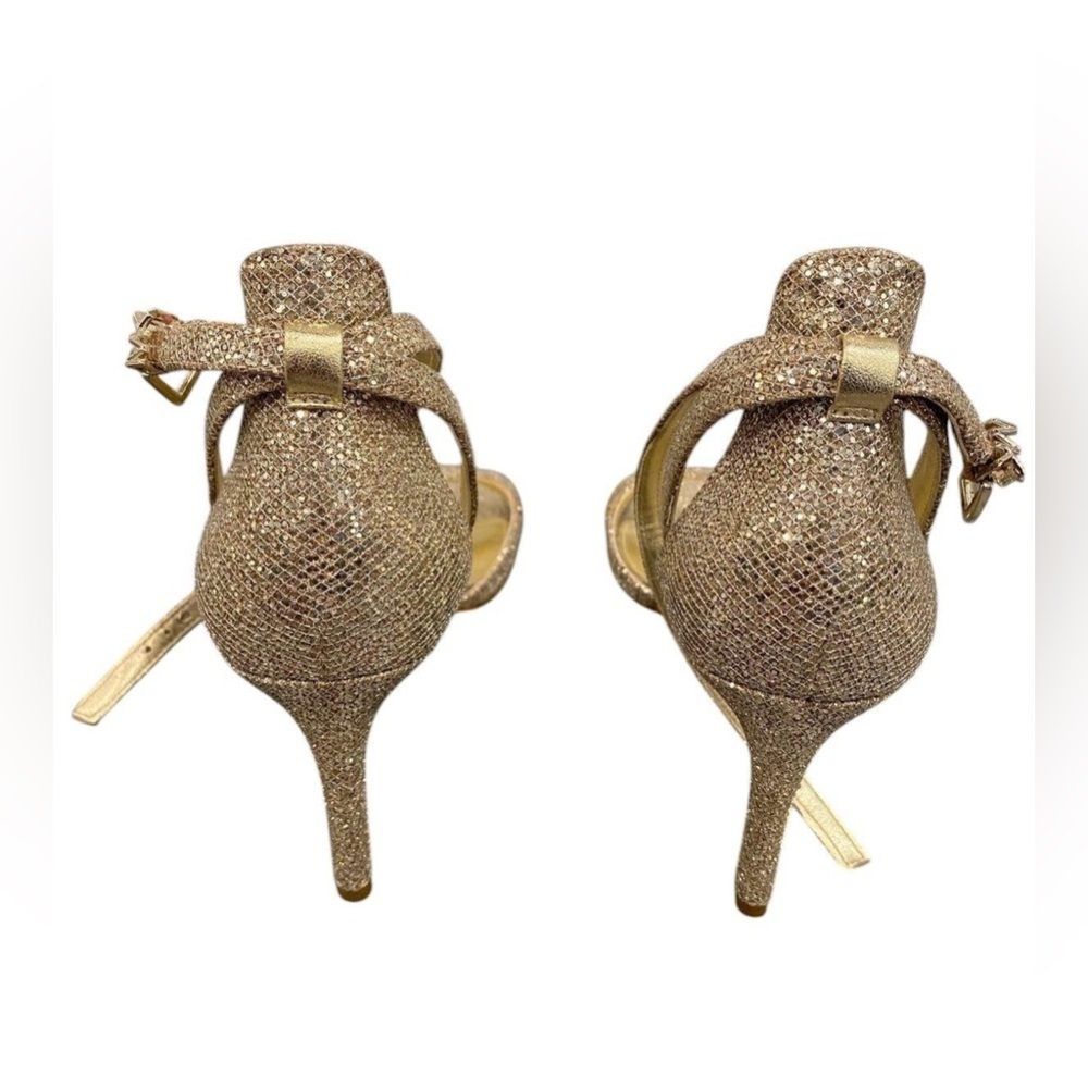 MK Michael Kors Kimberly Glitter Mesh Sandal Heels US Women's Size 8.5M - Picture 6 of 7